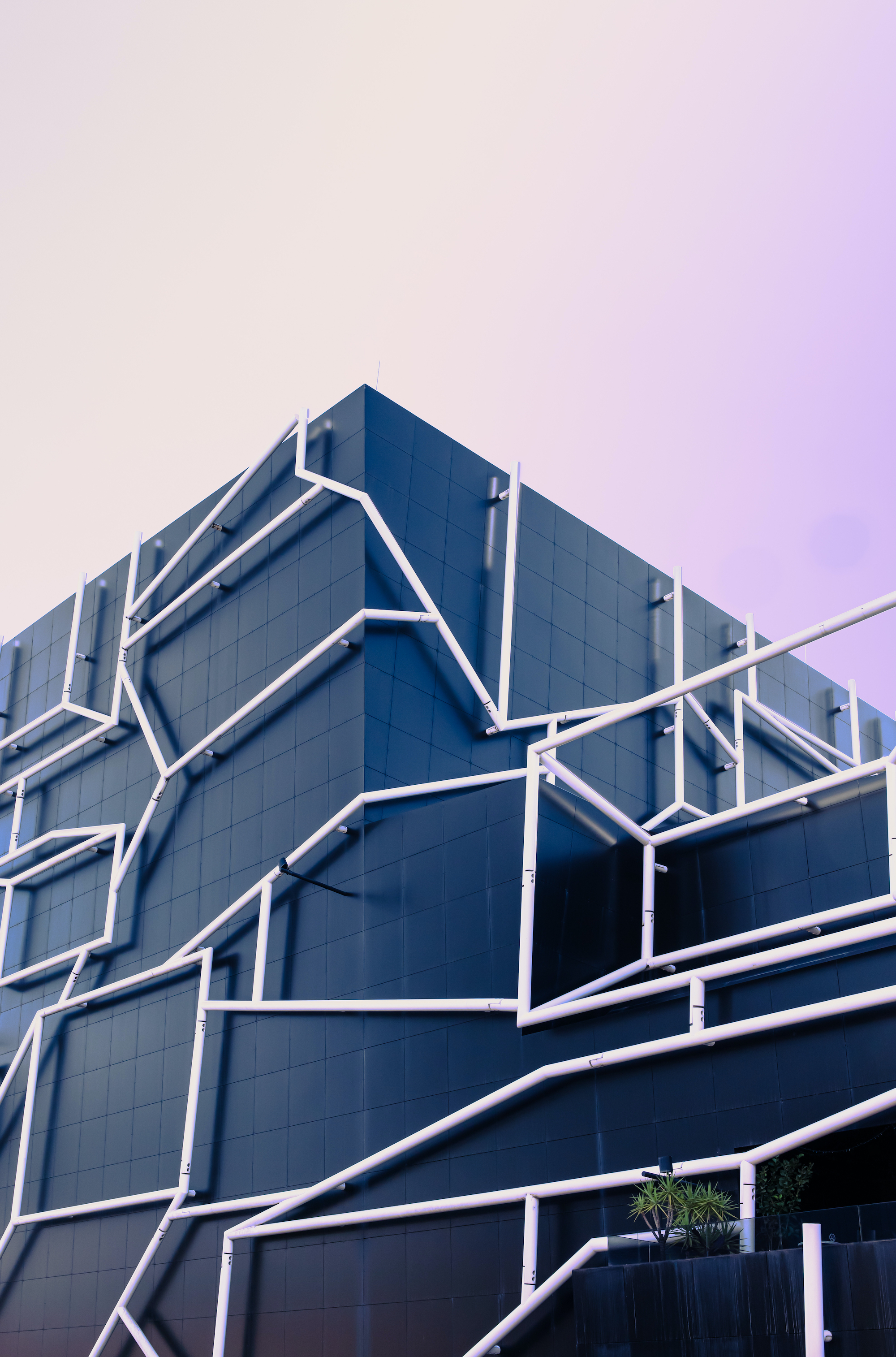 Blue building
